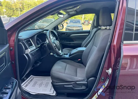 2017 Toyota Highlander Le from USA, damaged, VIN 5TDBZRFH9HS475719